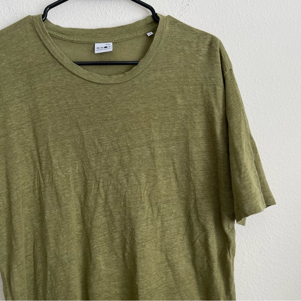 NN07 100% Linen Short Sleeve Tee T Shirt